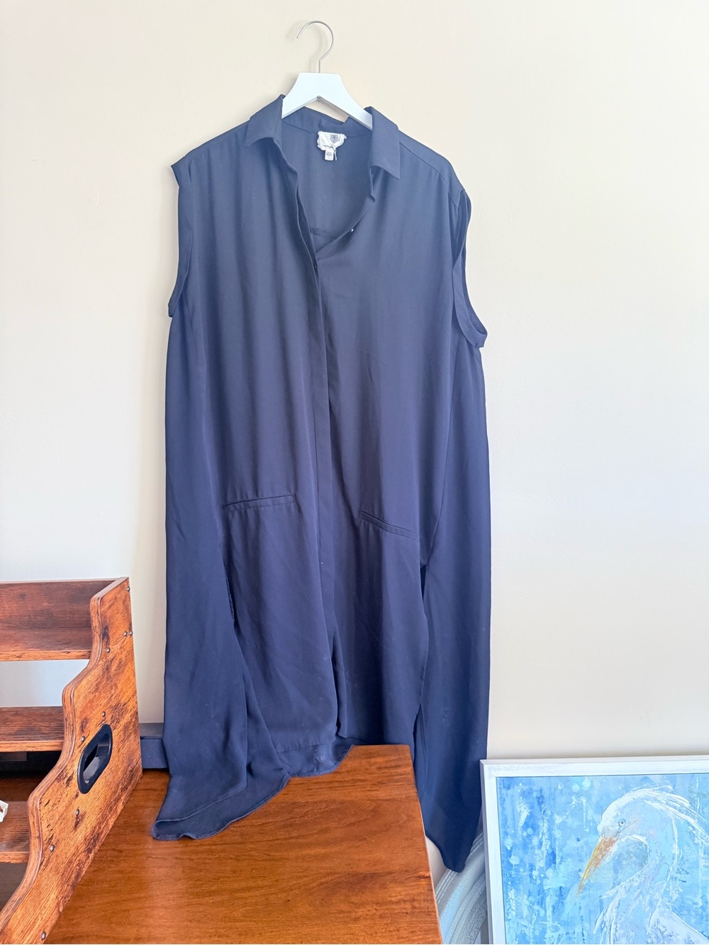 Everleigh Semi Sheer Long Tunic Shirt Size Large